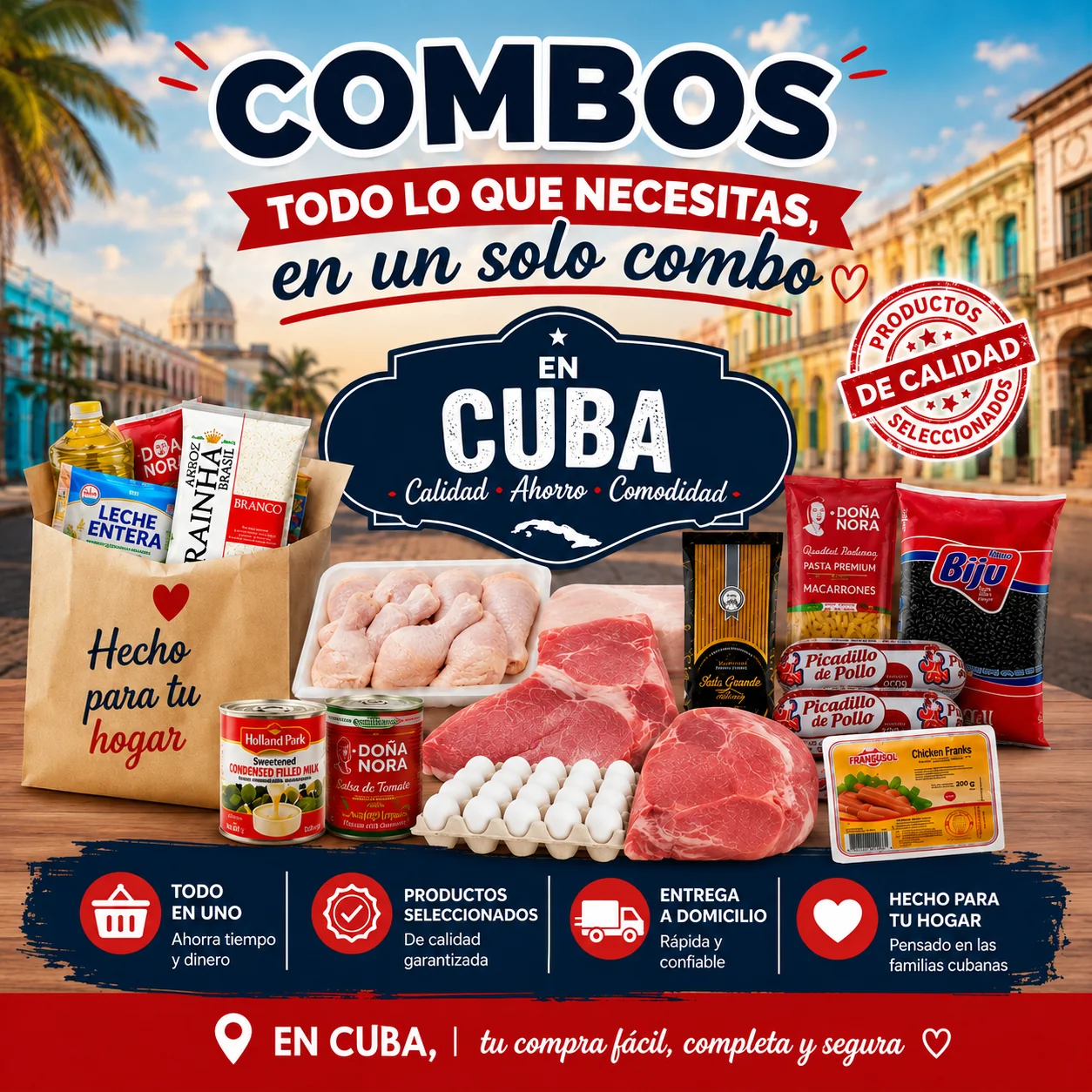 Combos de Comida — Cuba